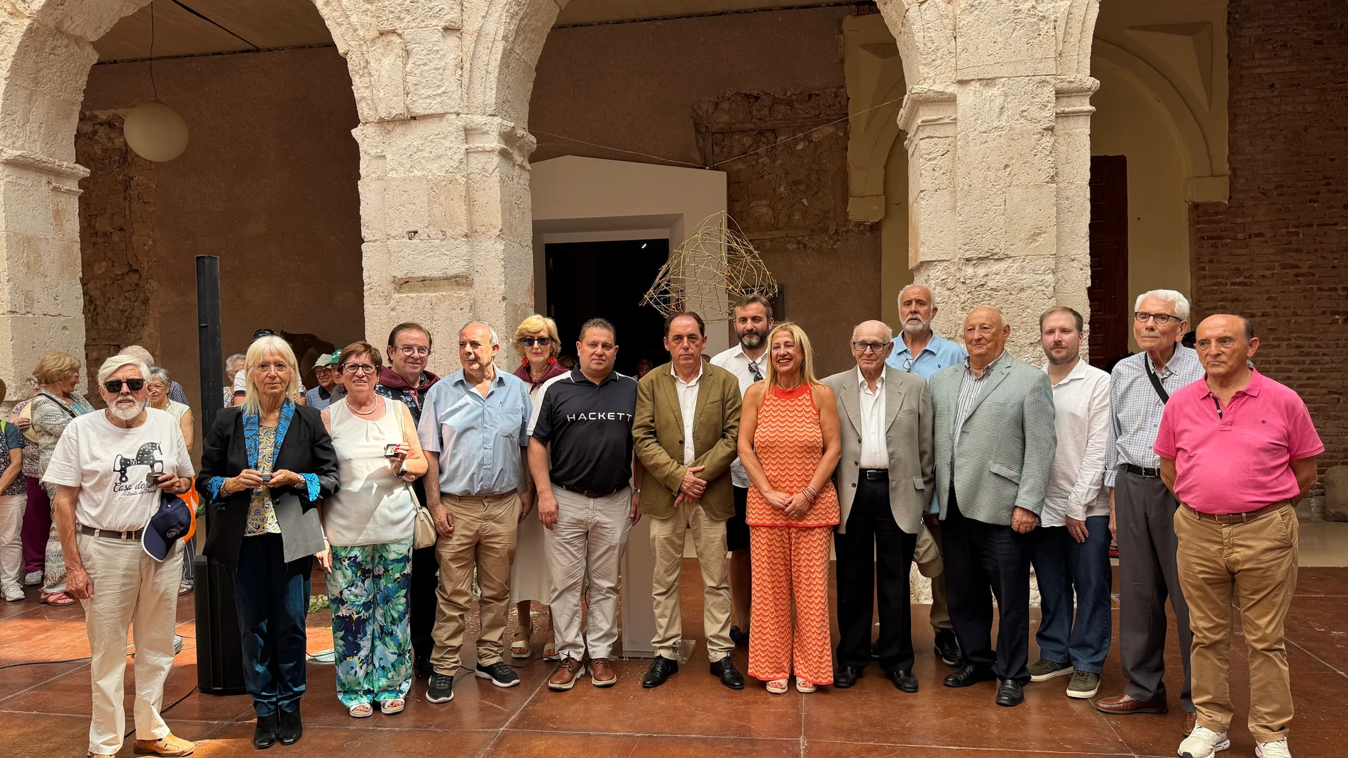 Benito Serrano y Yolanda de Gregorio en el 33 Encuentro de las Casas Regionales de Soria celebrado en Medinaceli