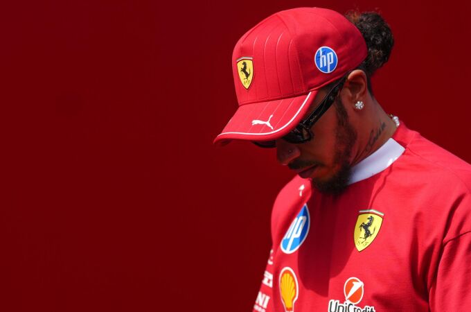 Lewis Hamilton, piloto de Ferrari