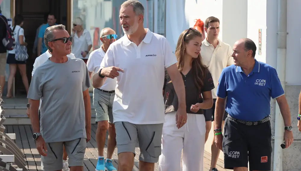 La Princesa Leonor acompaña al Rey Felipe en una nueva jornada de la 43ª Copa del Rey MAPFRE
