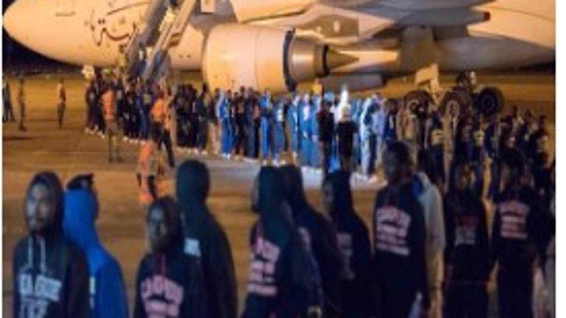 Un momento de la repatriación