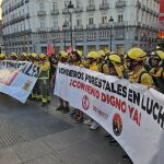 La protesta de ayer en la Puerta del Sol