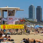 Huelga de socorristas en Barcelona