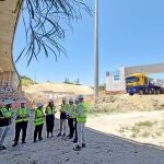Obras para el nuevo carril BUS-VAO del Aljarafe.
