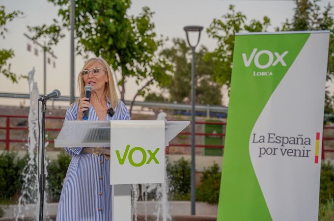 La secretaria de Vox de Murcia, Carmen Menduiña.
