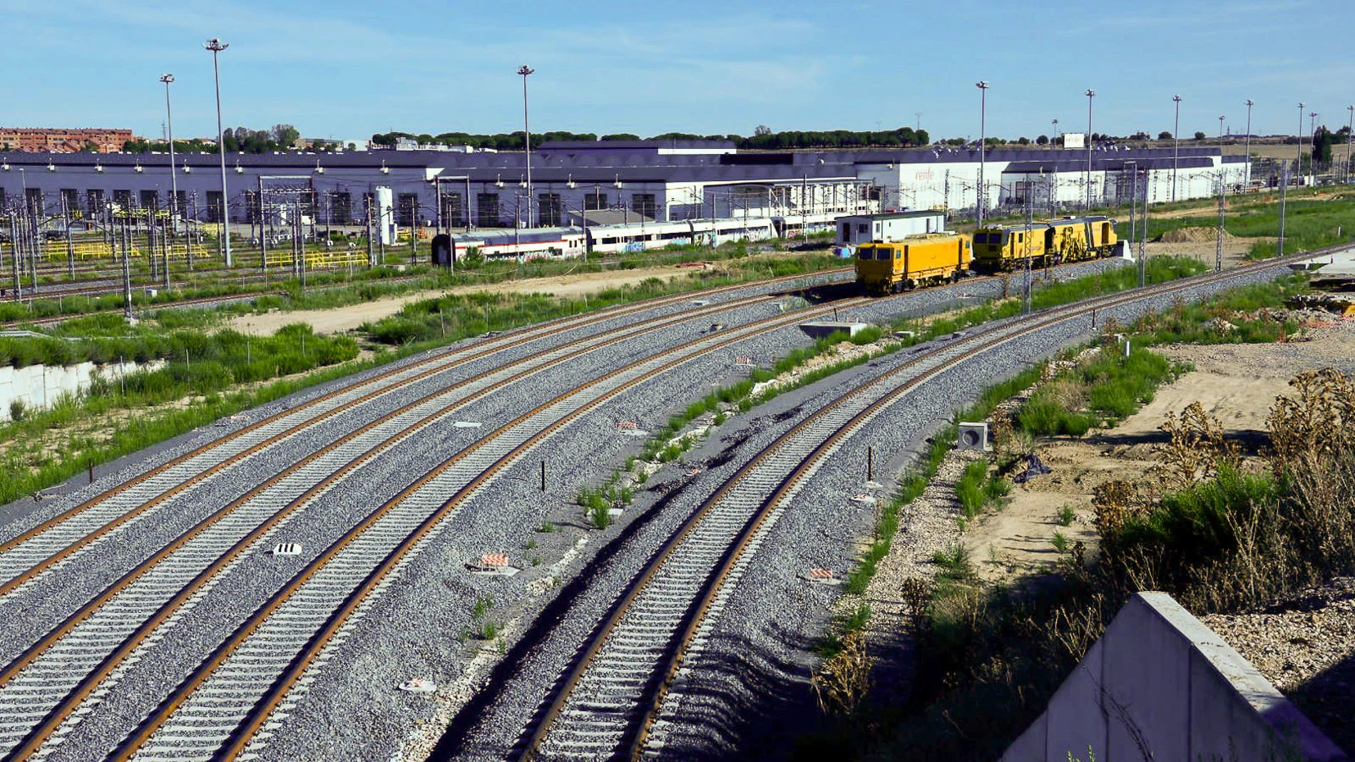 Instalaciones de la nueva terminal logística de mercancías de Valladolid