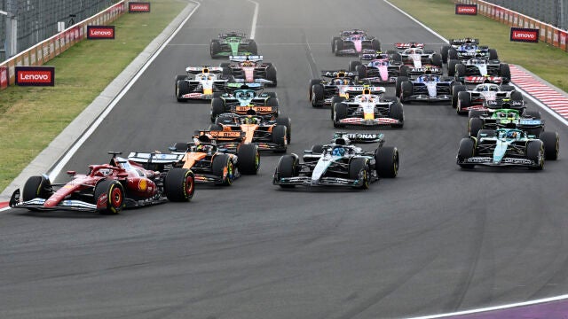 Salida del Gran Premio de Hungría