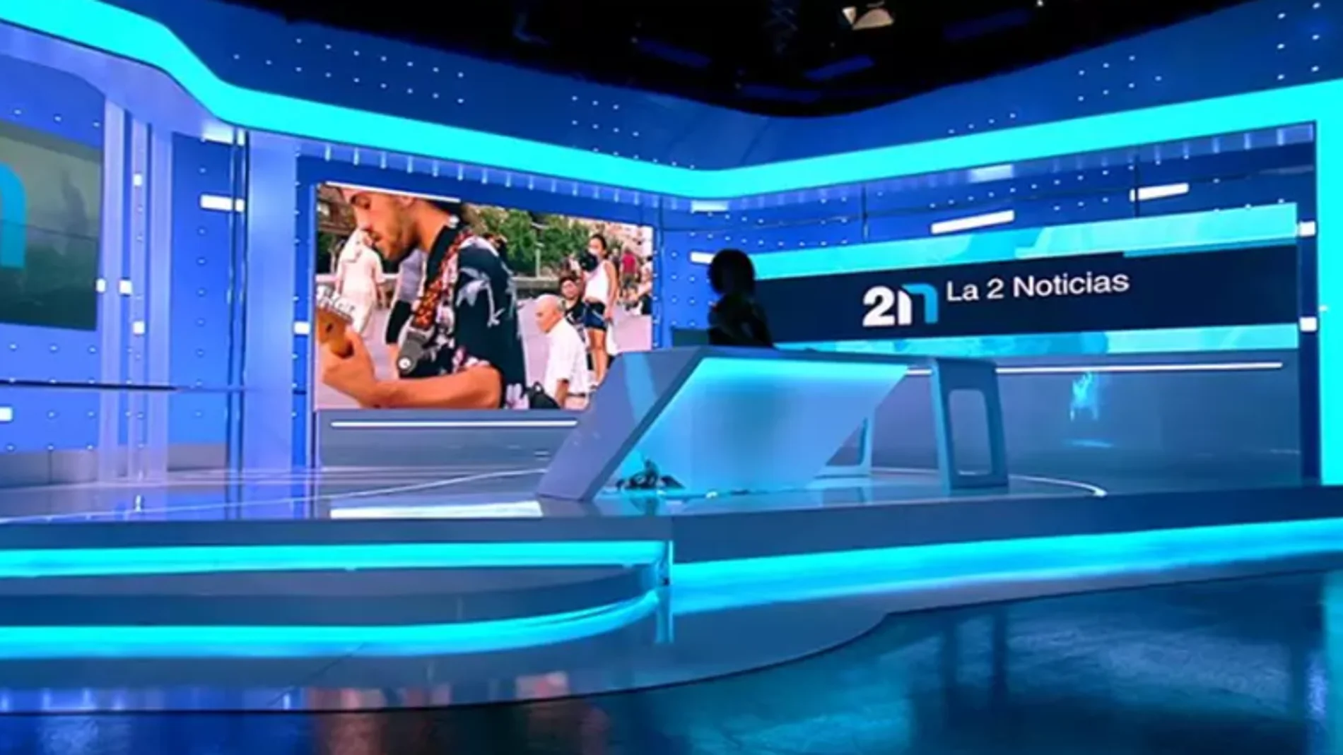 Plató de La 2 Noticias