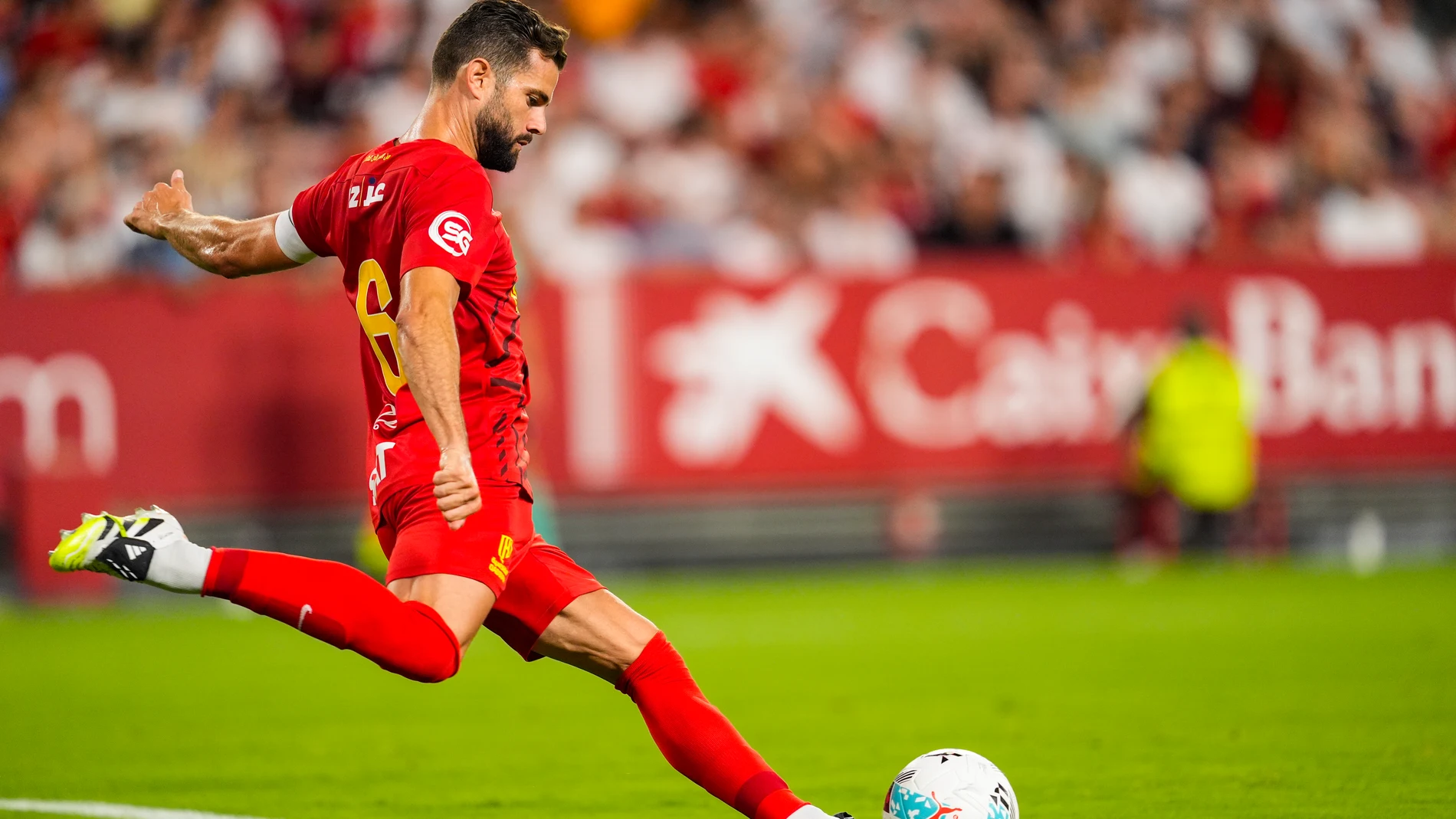 Nacho Fernandez of Al-Qadsiah FC in action during a XIV Trofeo Antonio Puerta football match played between Sevilla FC and Al-Qadsiah FC at Ramon Sanchez-Pizjuan stadium on August 4, 2025 in Sevilla, Spain AFP7 04/08/2025 ONLY FOR USE IN SPAIN