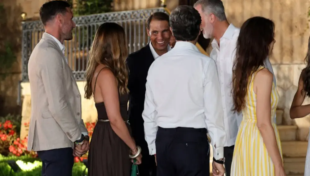 Rafa Nadal, el causante de que la Familia Real muestre su lado más sonriente en la recepción de Marivent