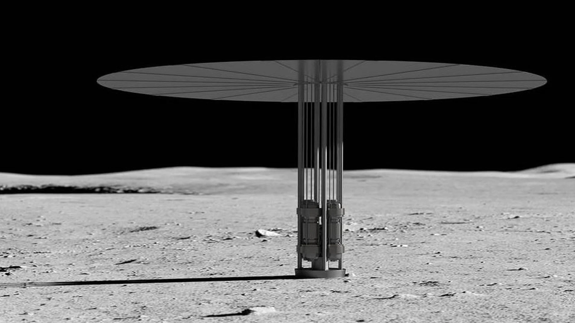 (Foto de ARCHIVO)Los sistemas de energía de superficie de fisión, representados en esta ilustración conceptual, podrían proporcionar energía confiable para la exploración humana de la Luna bajo Artemisa.REMITIDA / HANDOUT por NASAFotografía remitida a medios de comunicación exclusivamente para ilustrar la noticia a la que hace referencia la imagen, y citando la procedencia de la imagen en la firma21/06/2022