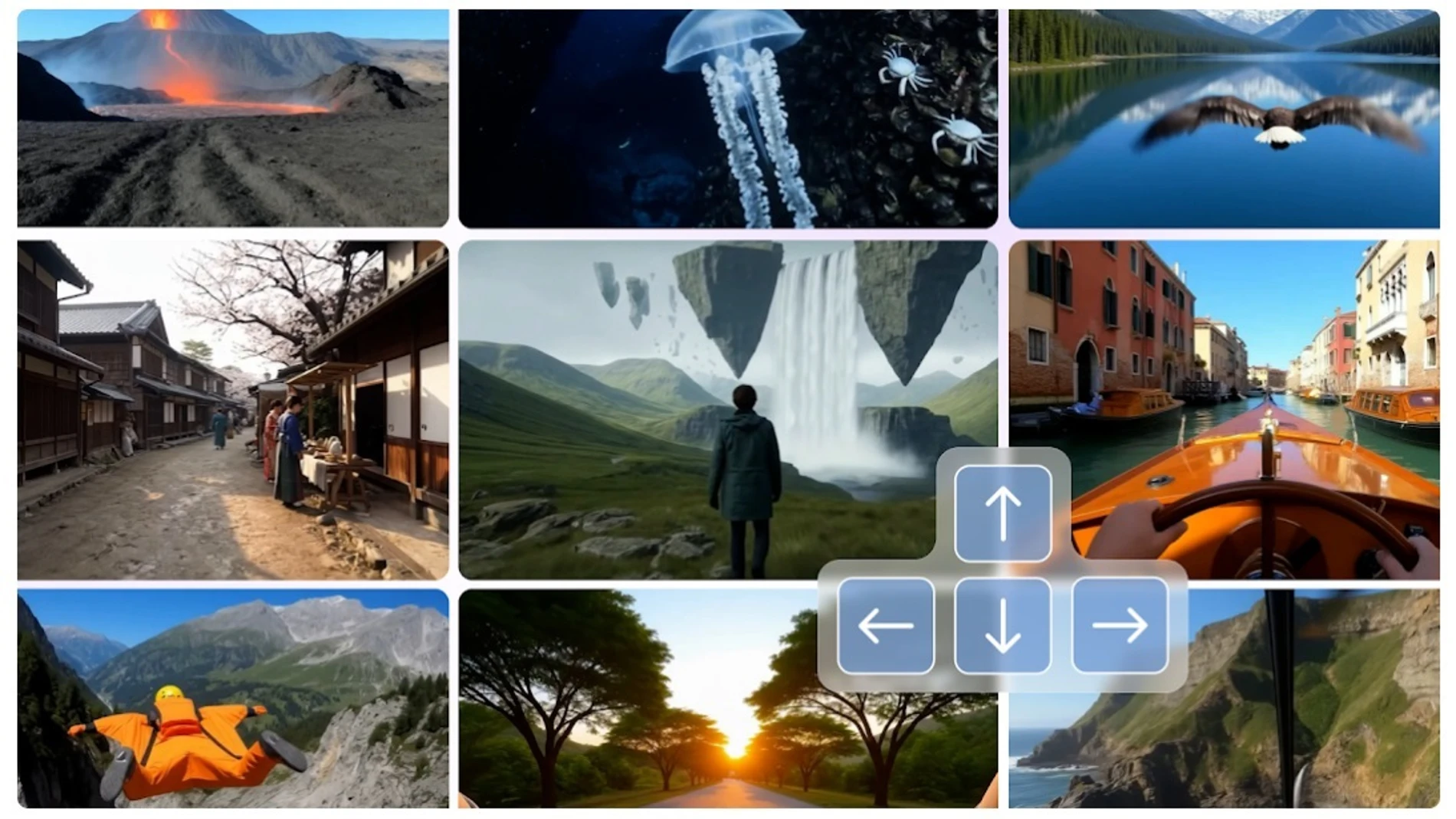 Imágenes de los mundos interactivos generados por Genie 3 REMITIDA / HANDOUT por GOOGLE DEEPMIND Fotografía remitida a medios de comunicación exclusivamente para ilustrar la noticia a la que hace referencia la imagen, y citando la procedencia de la imagen en la firma 05/08/2025