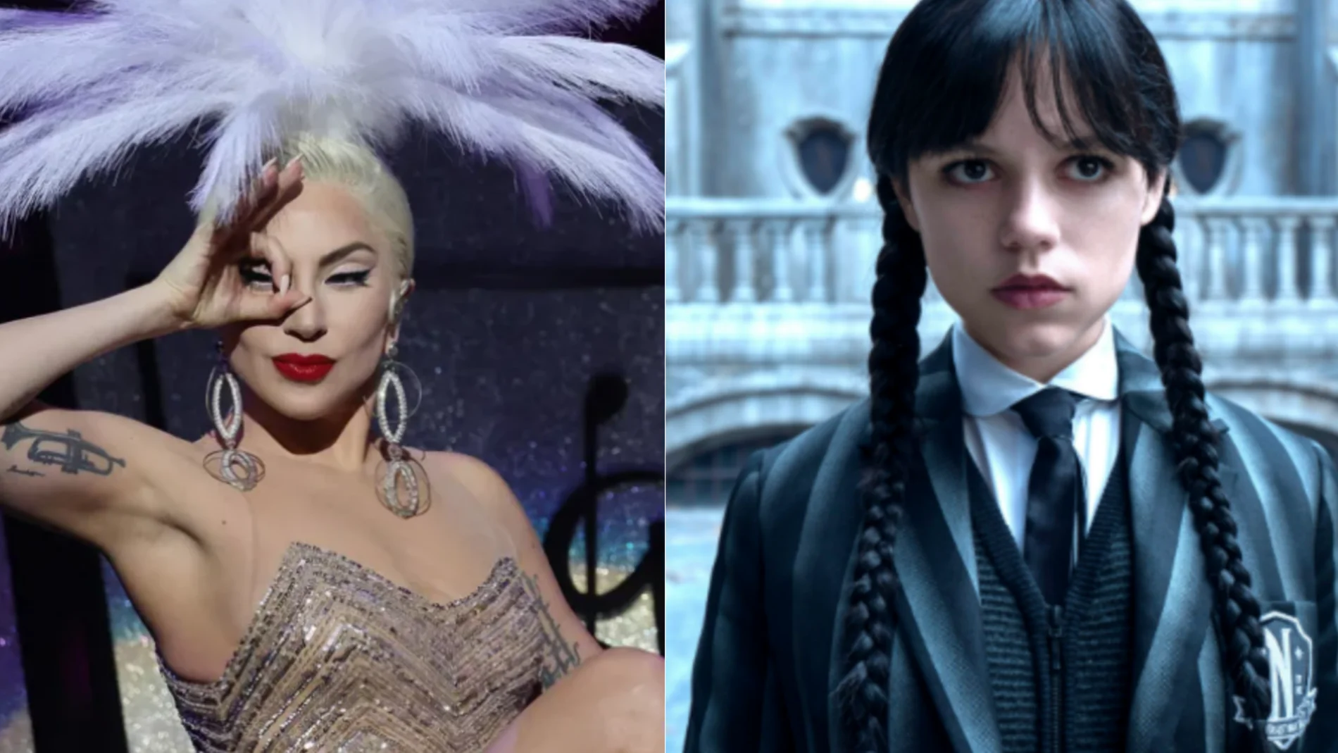 Lady Gaga y Jenna Ortega