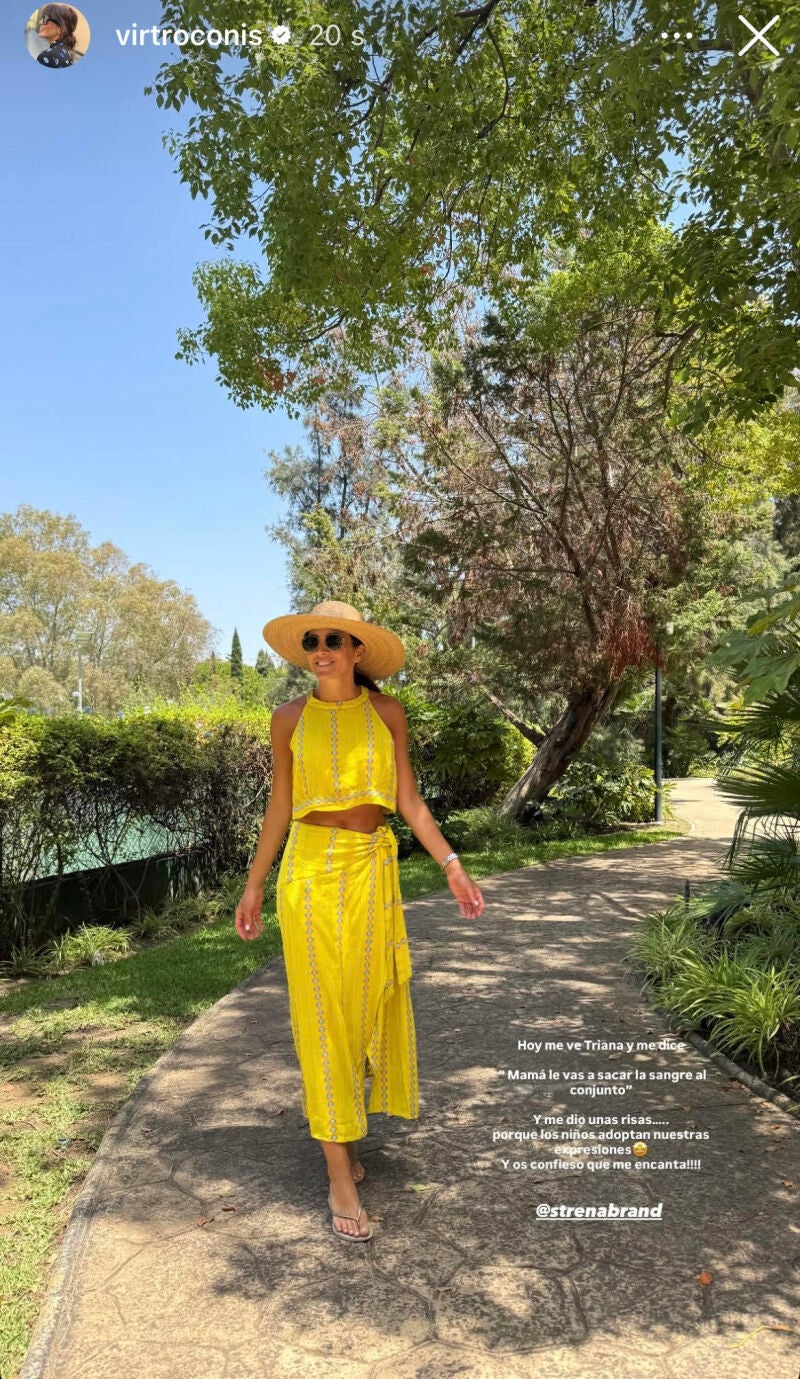El look de Virginia Troconis.