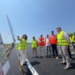 Valencia.- Abre al tráfico el puente de la CV-42 sobre el río Magro en Algemesí dañado por la dana