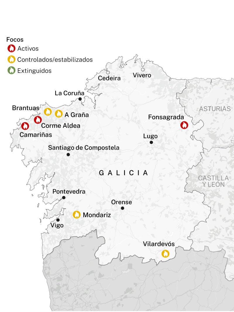 Incendios en Galicia