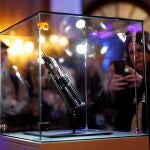 Preview ahead of sale of Darth Vader's lightsaber
