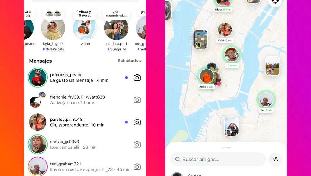 Compartir ubicación e interactuar con el contenido de amigos será ahora más sencillo