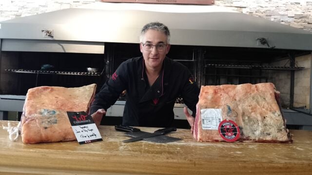 Damián Zotes en su parrilla