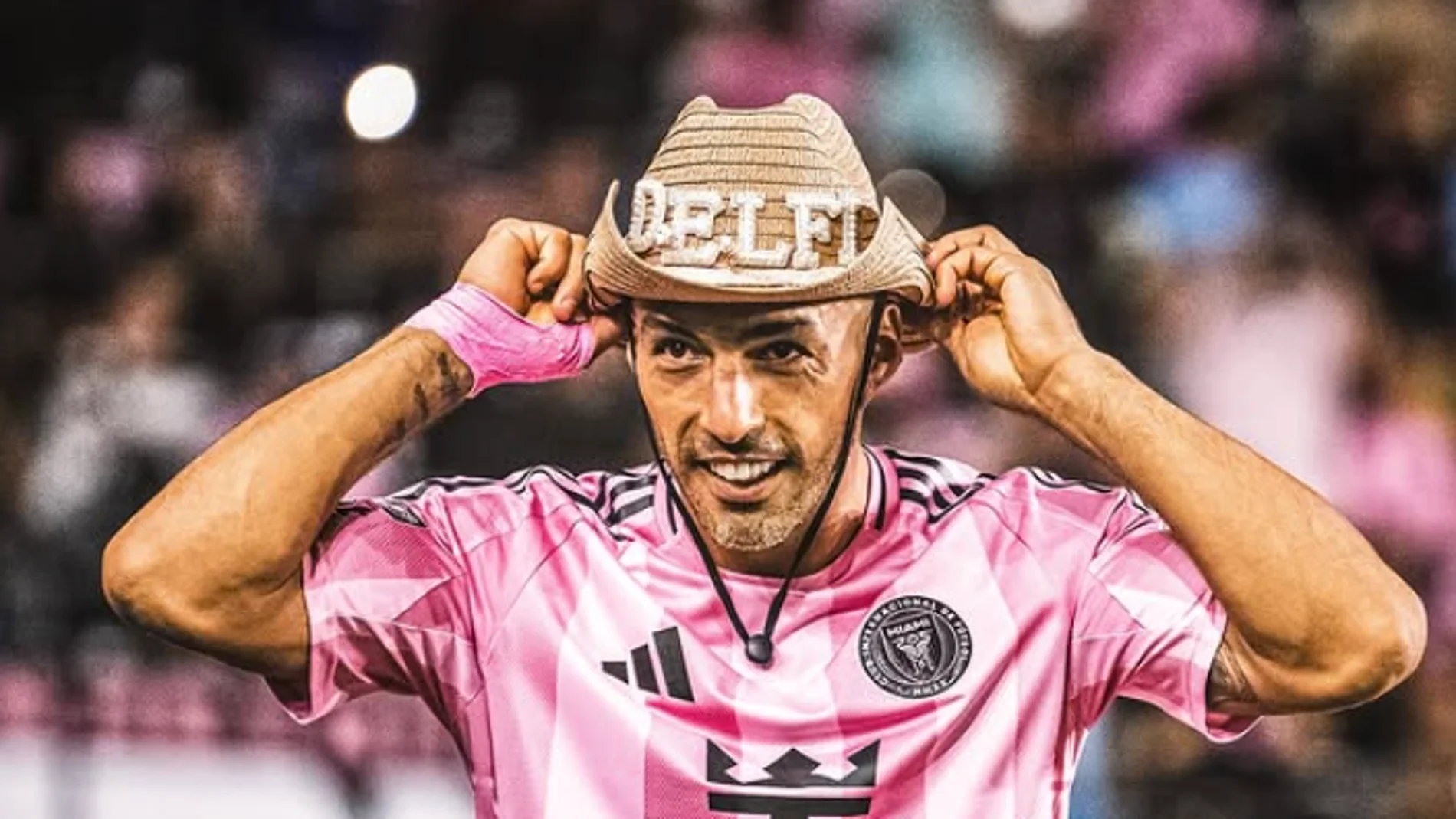 Luis Suárez celebra su gol ante Pumas por la Leagues Cup 2025