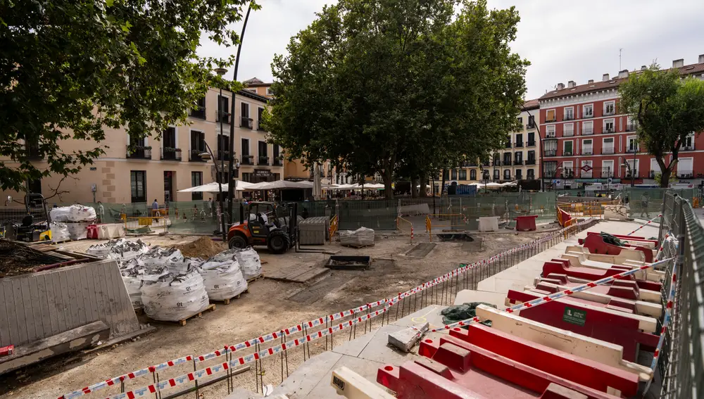 Plaza de Tirso de Molina, en el distrito de Centro