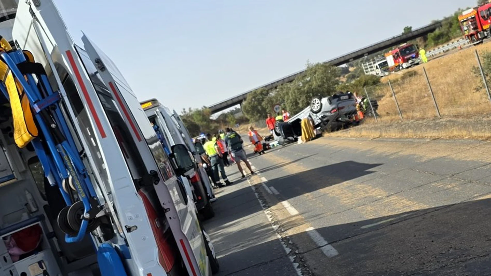 Muere una niña de 10 años en un accidente de tráfico en la A-5 en Cáceres