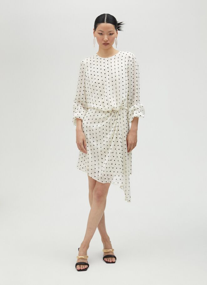 Vestido lunares negros