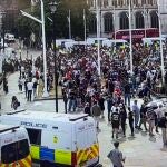 R.Unido.- AMP2.- Una multitudinaria protesta contra la ilegalización de Palestine Action deja 466 detenidos en Londres