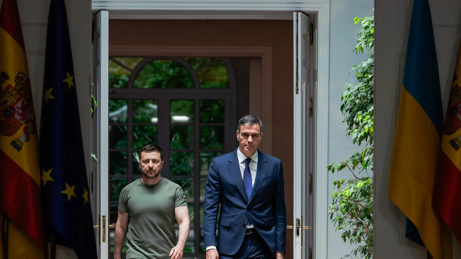 Sánchez reivindica a Zelenski como actor imprescindible en las conversaciones de paz: "Nada sobre Ucrania sin Ucrania"