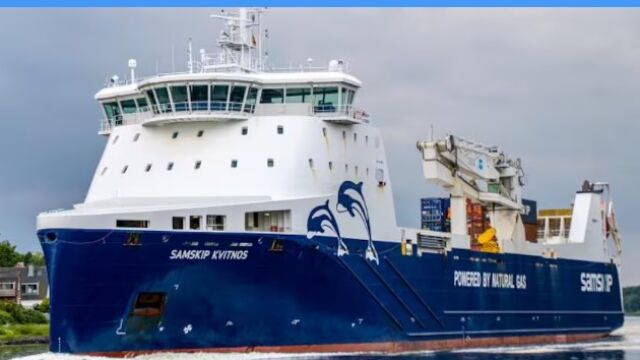 Uno de los barcos que cubrirán la línea