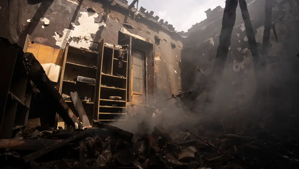 El interior de la casa de Anouar.