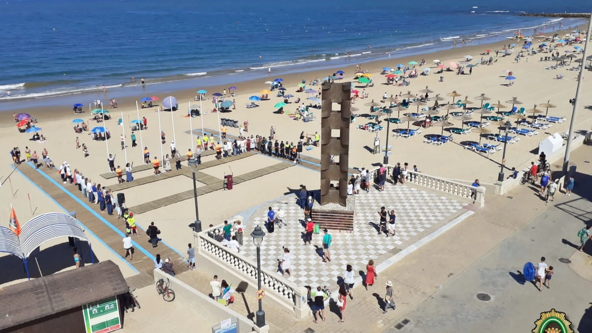Una playa de Chipiona en una imagen de archivo