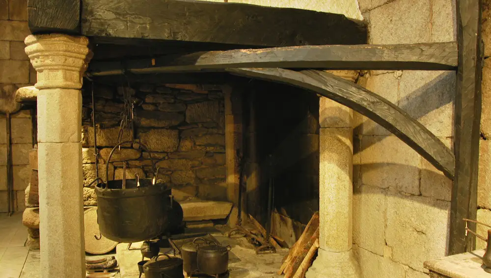 Cocina original con horno de granito
