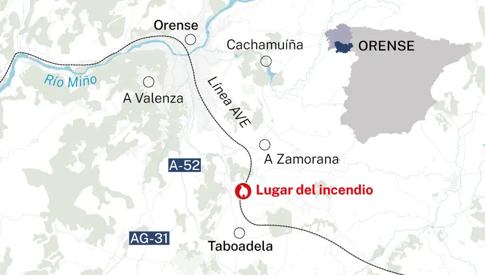 Incendio en Orense