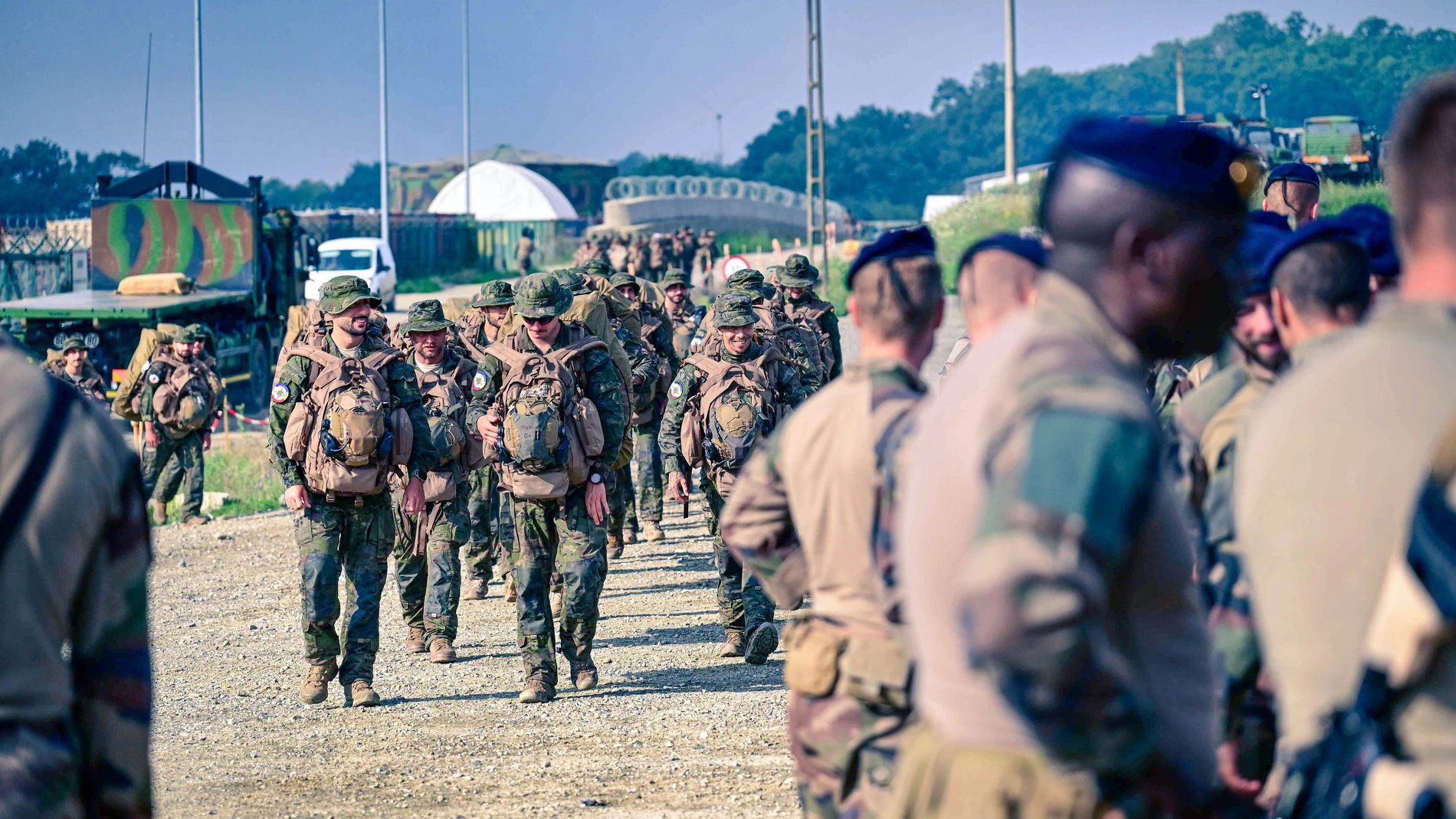 Personal militar del batallón multinacional de la OTAN en Rumanía