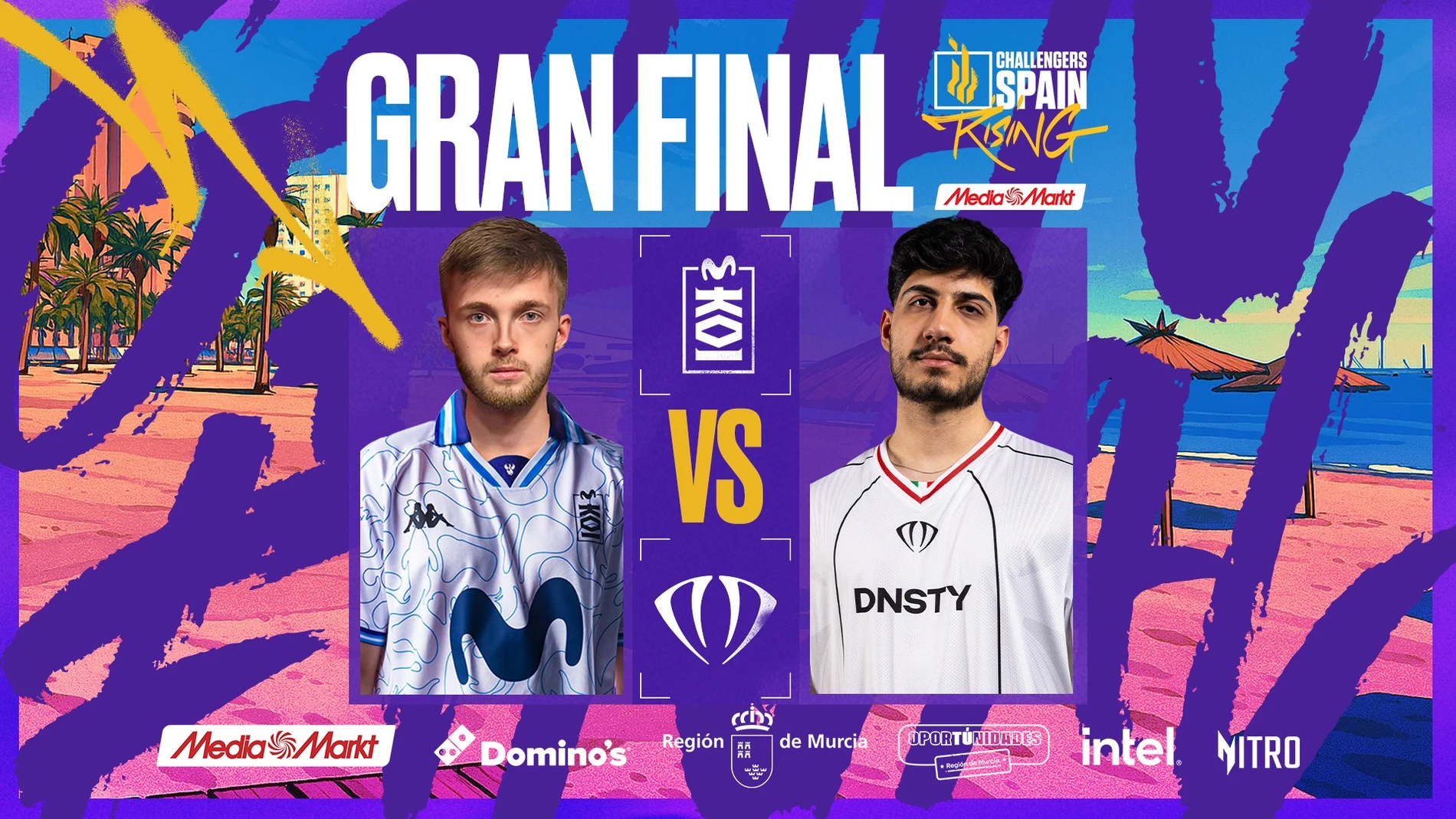 Movistar KOI Fénix y DNSTY pelearán por el título el próximo 20 de agosto en el Teatro de Invierno de la localidad murciana