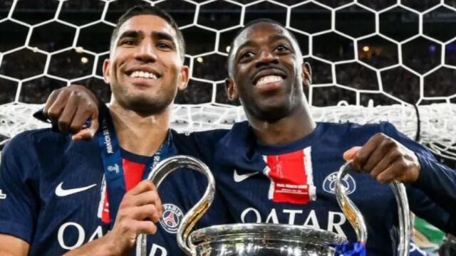 Tensión en el PSG: Hakimi y Dembelé enfrentados por el Balón de Oro