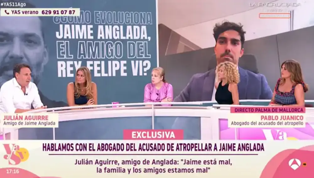 Julián Aguirre informando del estado de Jaume Anglada