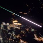 Así se ven las Perseidas desde la Estación Espacial Internacional.