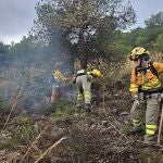 Sucesos.- Un rayo provoca un conato de incendio forestal en la Sierra de los Gavilanes (Yecla)