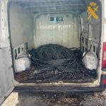 Detenidos los autores de robo de cable de cobre y herramientas en las obras de los túneles de la A-6