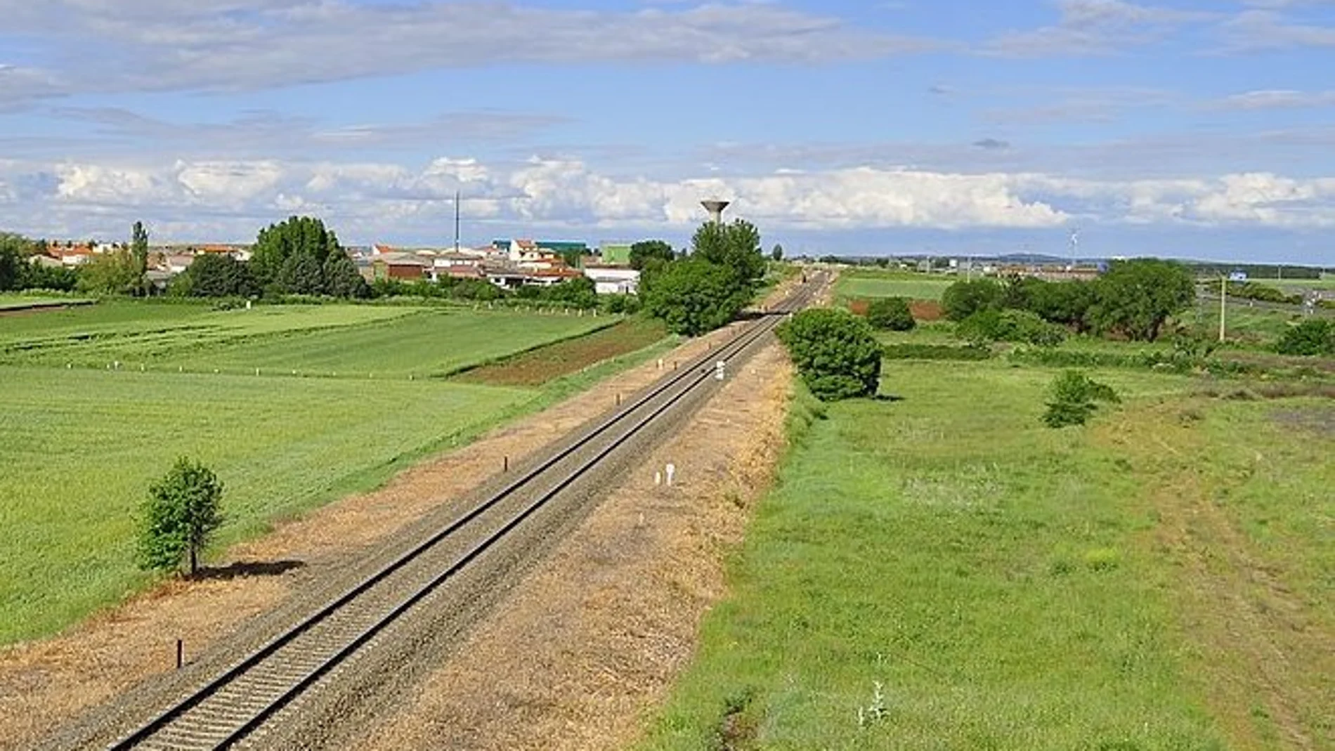 Vista del municipio salmantino de Calzada de Don Diego