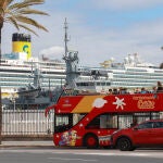Un crucero atracado en el Puerto de Cádiz, el más concurrido