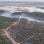 Incendio en Aroche, en Huelva