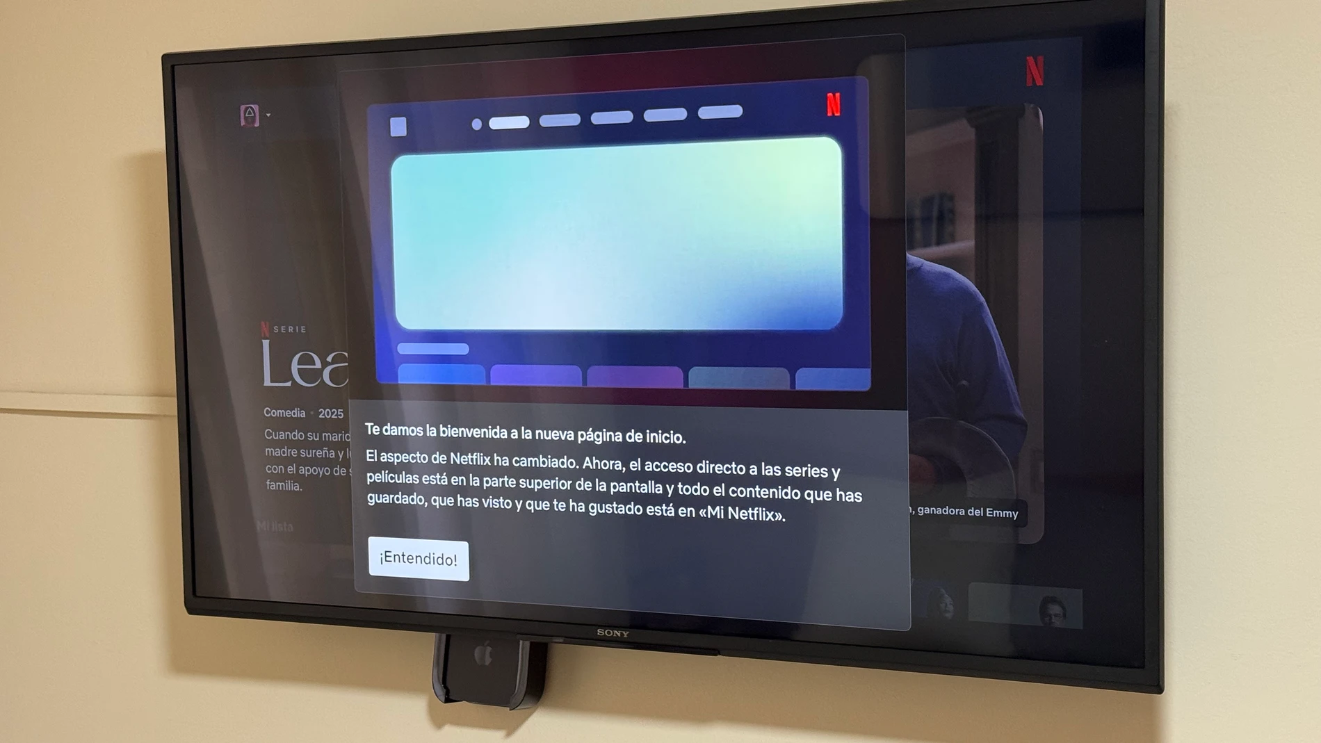 App de Netflix en el Apple TV