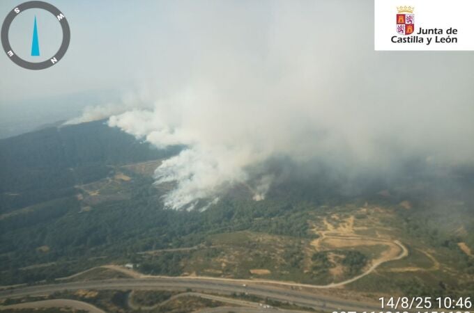 Incendio de Orense avanzando hacia Zamora