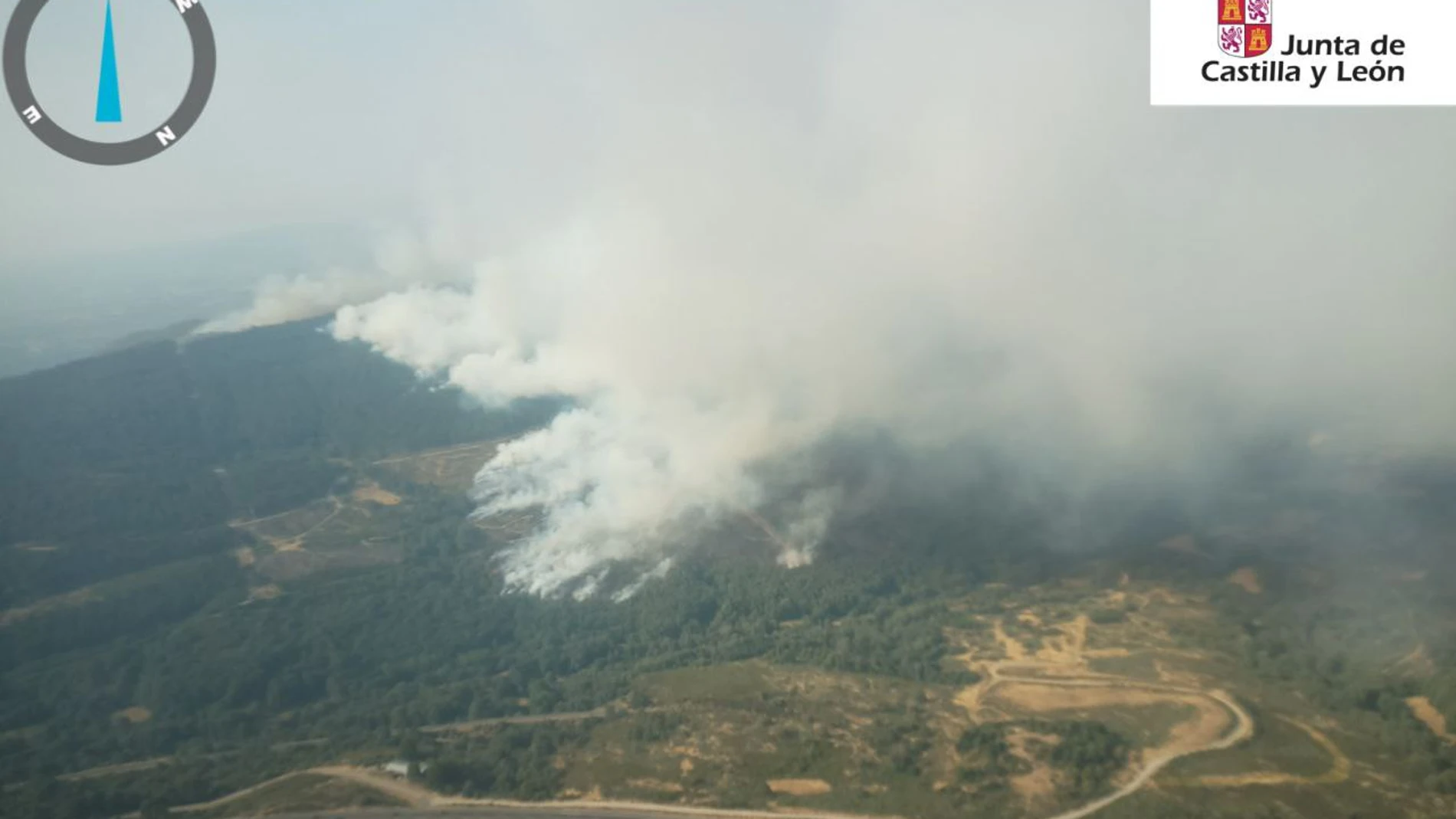Incendio de Orense avanzando hacia Zamora
