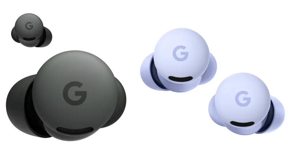 Los nuevos Google Pîxel Buds 2a en sus dos acabados disponibles