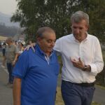 Sucesos.- Rueda visita la zona de Verín (Ourense), más afectada por las llamas en las últimas horas