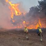  Imagen de uno de los incendios en Castilla y León.