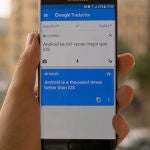 La app 'Traductor de Google' en un móvil Android